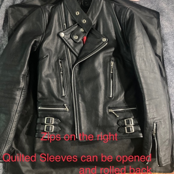 Straight to Hell Lady’s Marauder Full Grain Napa Leather Jacket - Picture 13 of 13